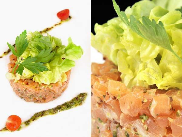Tartare de saumon à l&#039;ancienne