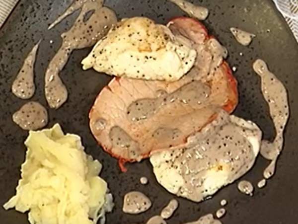 Symphonie de lotte et lomo, purée de panais
