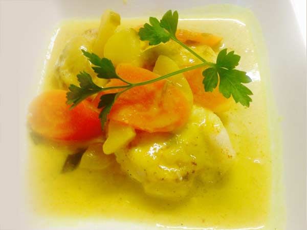 Blanquette de lotte aux épices